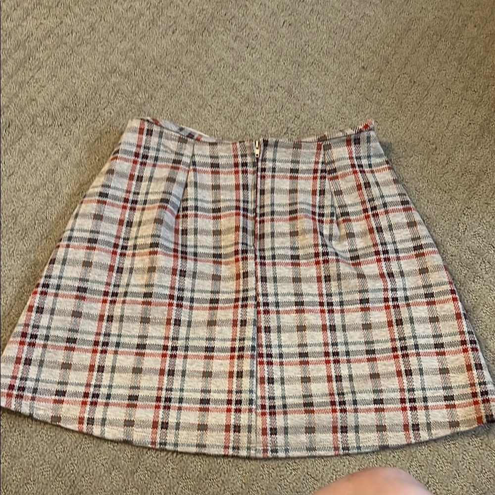 Altar'd State Cream A-Line Mini Skirt Casual - Picture 3 of 3